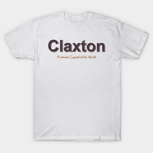 Claxton Grunge Text T-Shirt